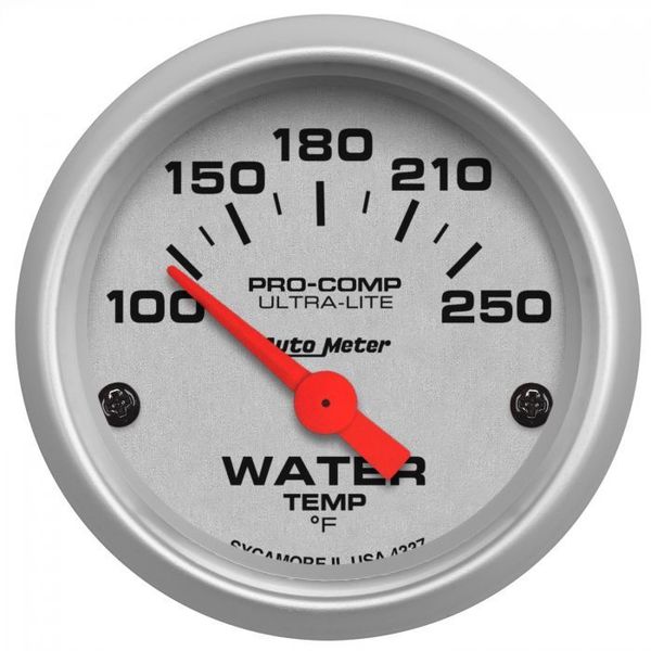 Auto Meter 2IN WATER TEMP, 100-250F SSE, ULTRA-LITE 4337